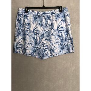 NWT Tommy Bahama Blue Palm Leaf Print Bermuda Shorts SUPER CUTE!!